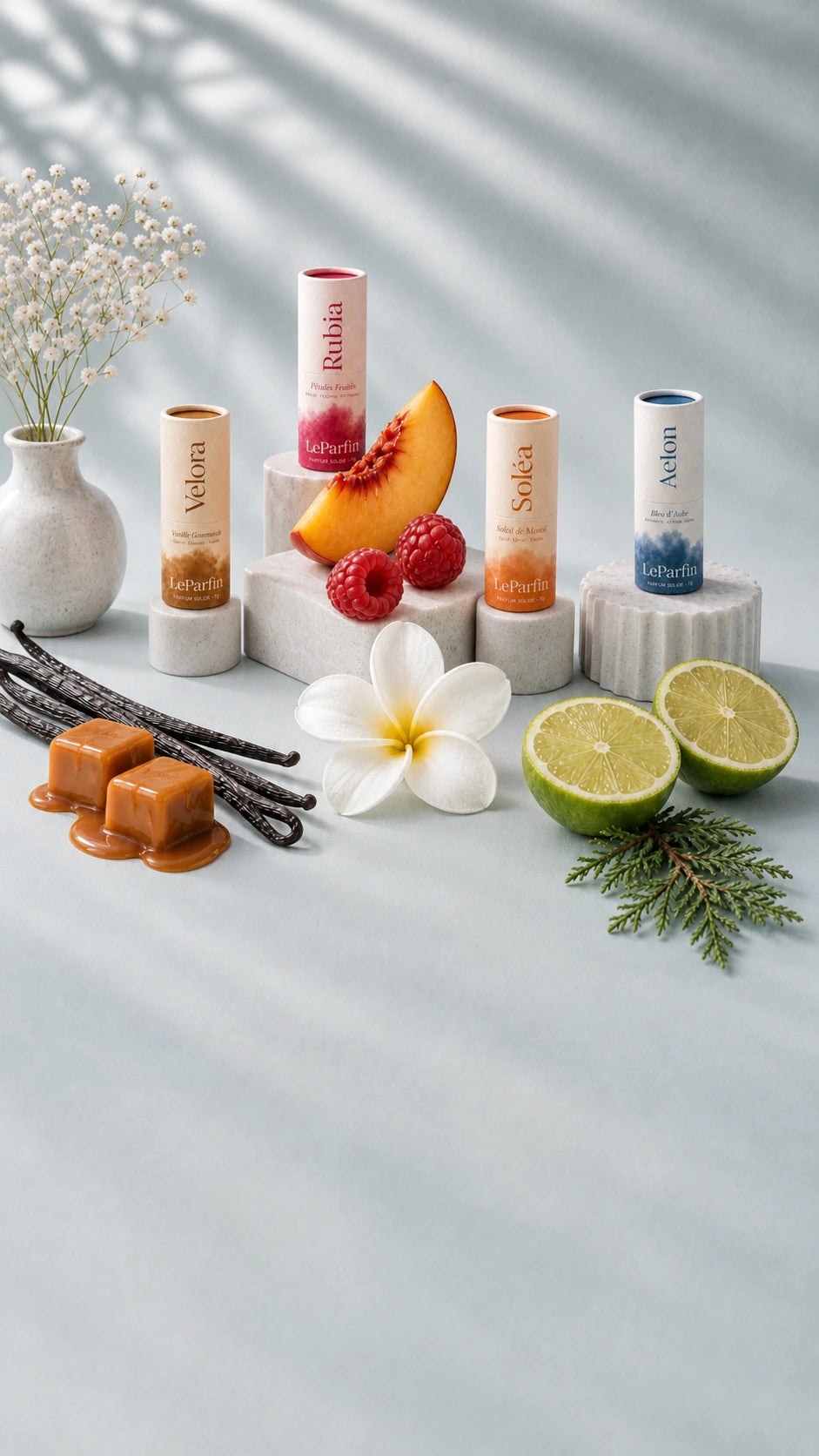 Parfum solide LeParfin, format nomade, sans alcool