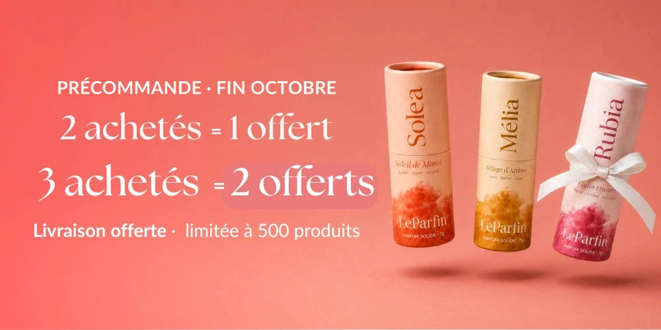 Précommande fin octobre : 2 achetés = 1 offert, 3 achetés = 2 offerts