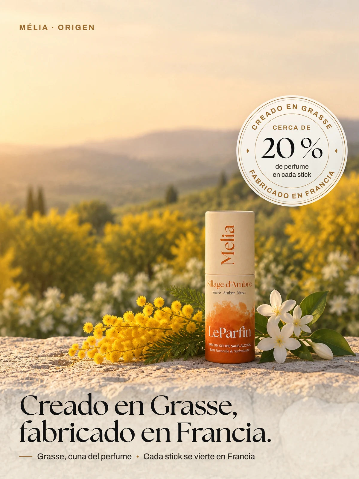Mélia, creado en Grasse y fabricado en Francia