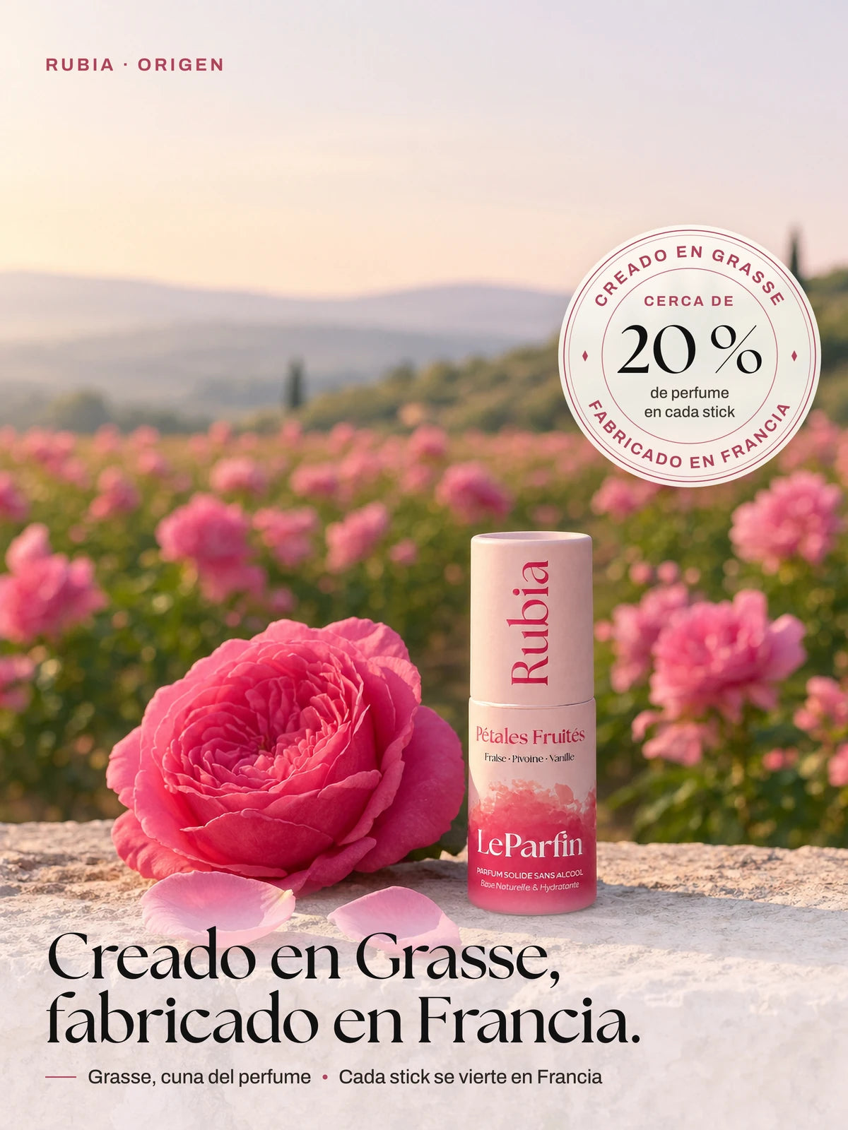 Rubia, creado en Grasse y fabricado en Francia