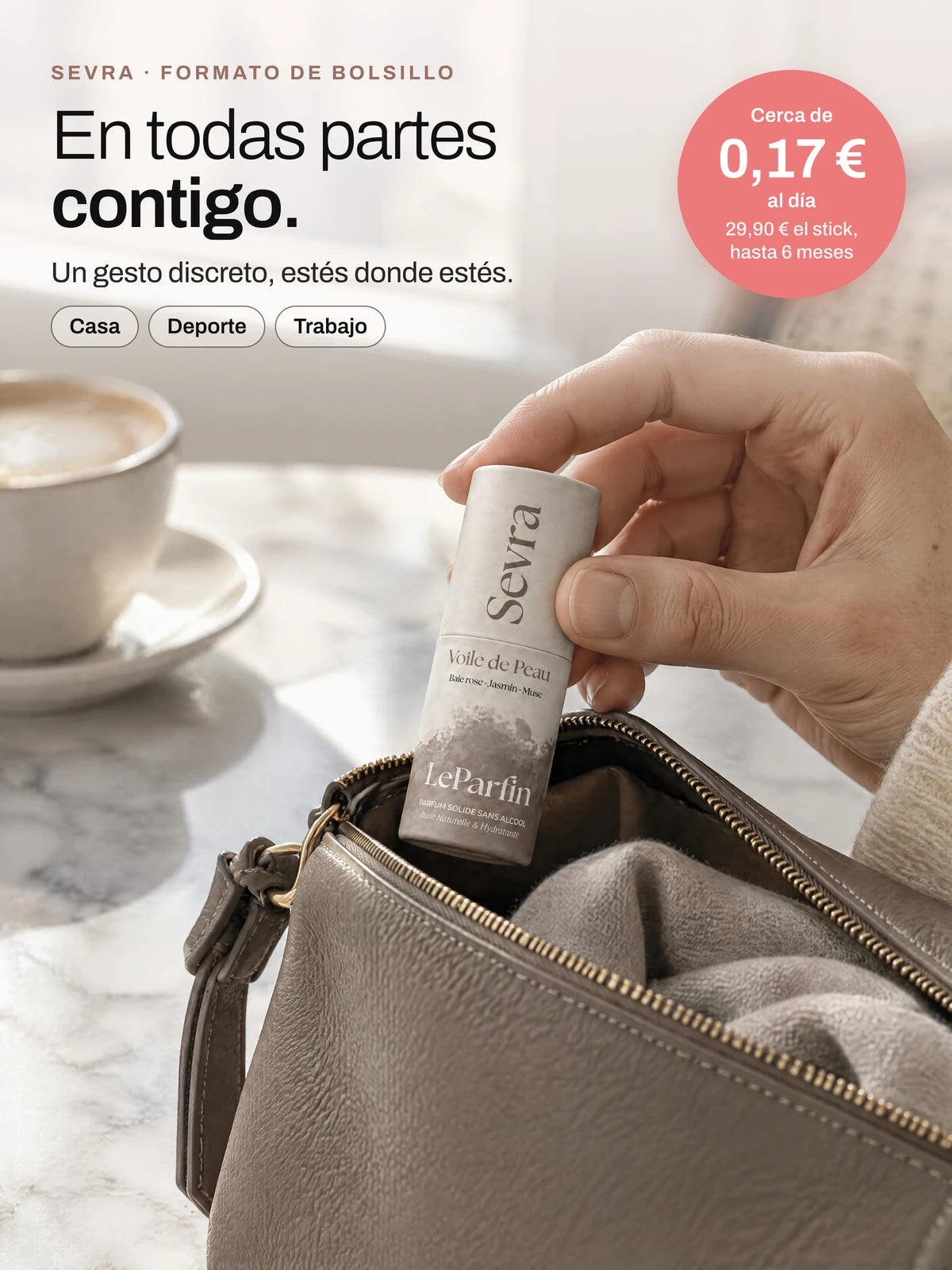 Sevra, un perfume para llevar a todas partes: en casa, en el deporte o en el trabajo