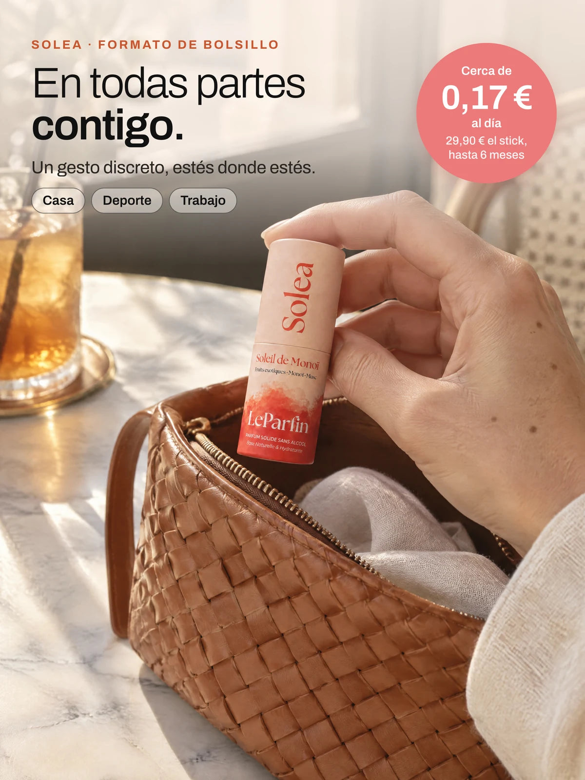 Solea, un perfume para llevar a todas partes: en casa, en el deporte o en el trabajo